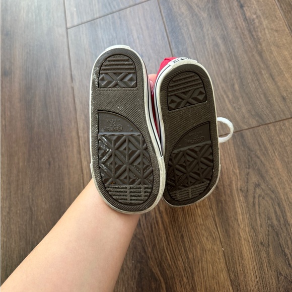 Converse Red High-Top Kids Sneakers - Picture 6 of 6